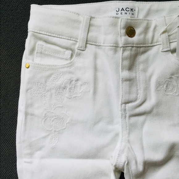 JANIE AND JACK Girl Jeans with Flowers | 4 YRS NWT - Picture 10 of 11